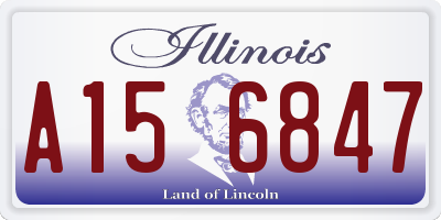 IL license plate A156847