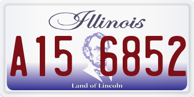 IL license plate A156852