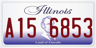 IL license plate A156853