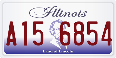IL license plate A156854
