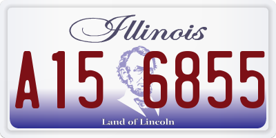IL license plate A156855