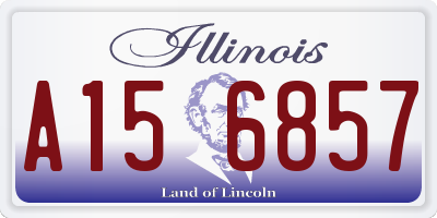 IL license plate A156857