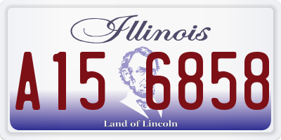 IL license plate A156858