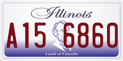 IL license plate A156860