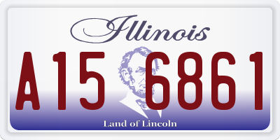 IL license plate A156861