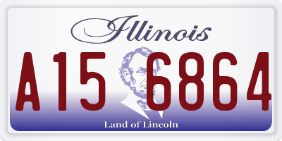 IL license plate A156864