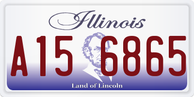 IL license plate A156865