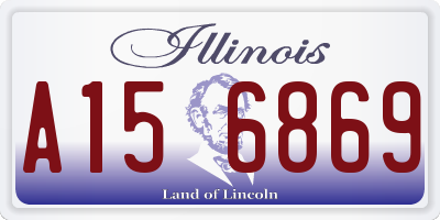 IL license plate A156869