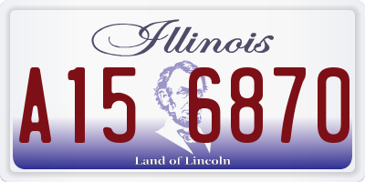 IL license plate A156870