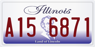 IL license plate A156871
