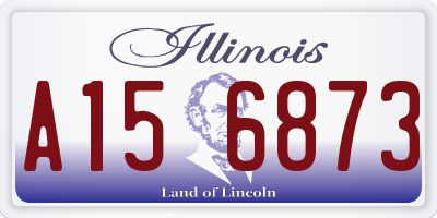 IL license plate A156873