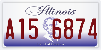 IL license plate A156874