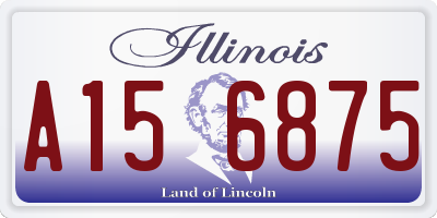 IL license plate A156875