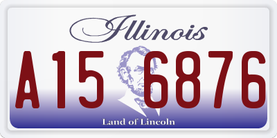 IL license plate A156876