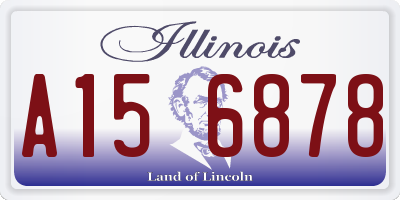 IL license plate A156878