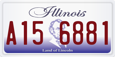 IL license plate A156881