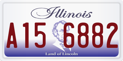 IL license plate A156882