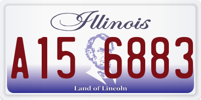 IL license plate A156883