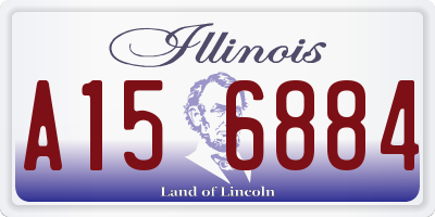 IL license plate A156884