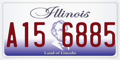 IL license plate A156885