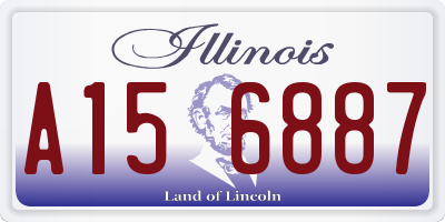 IL license plate A156887