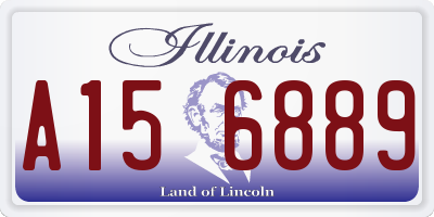IL license plate A156889