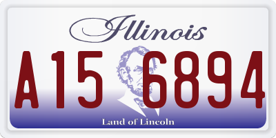 IL license plate A156894