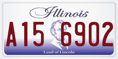 IL license plate A156902