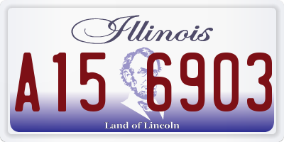 IL license plate A156903