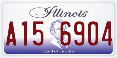 IL license plate A156904