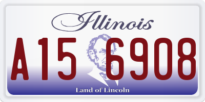IL license plate A156908
