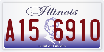 IL license plate A156910