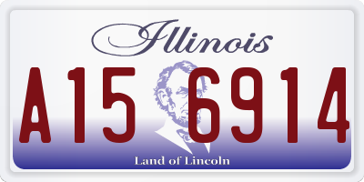 IL license plate A156914