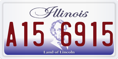 IL license plate A156915