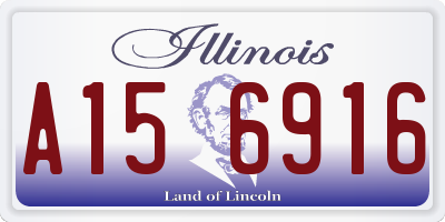 IL license plate A156916