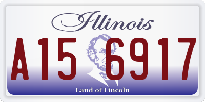 IL license plate A156917