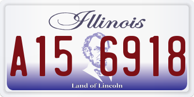 IL license plate A156918