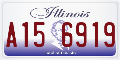 IL license plate A156919