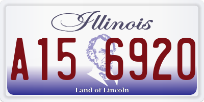 IL license plate A156920