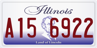 IL license plate A156922