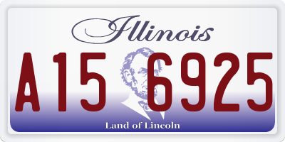 IL license plate A156925