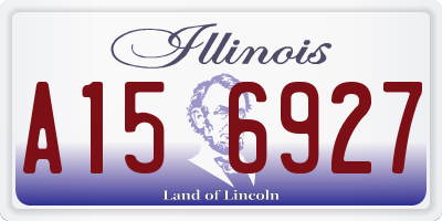 IL license plate A156927