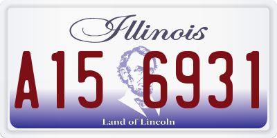 IL license plate A156931