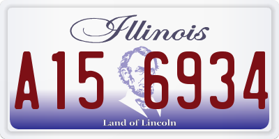 IL license plate A156934