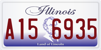 IL license plate A156935