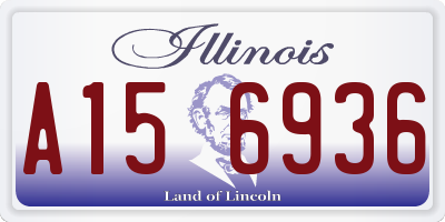 IL license plate A156936