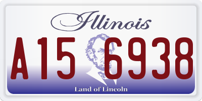 IL license plate A156938