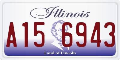 IL license plate A156943