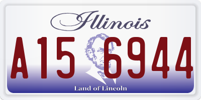 IL license plate A156944