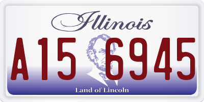 IL license plate A156945